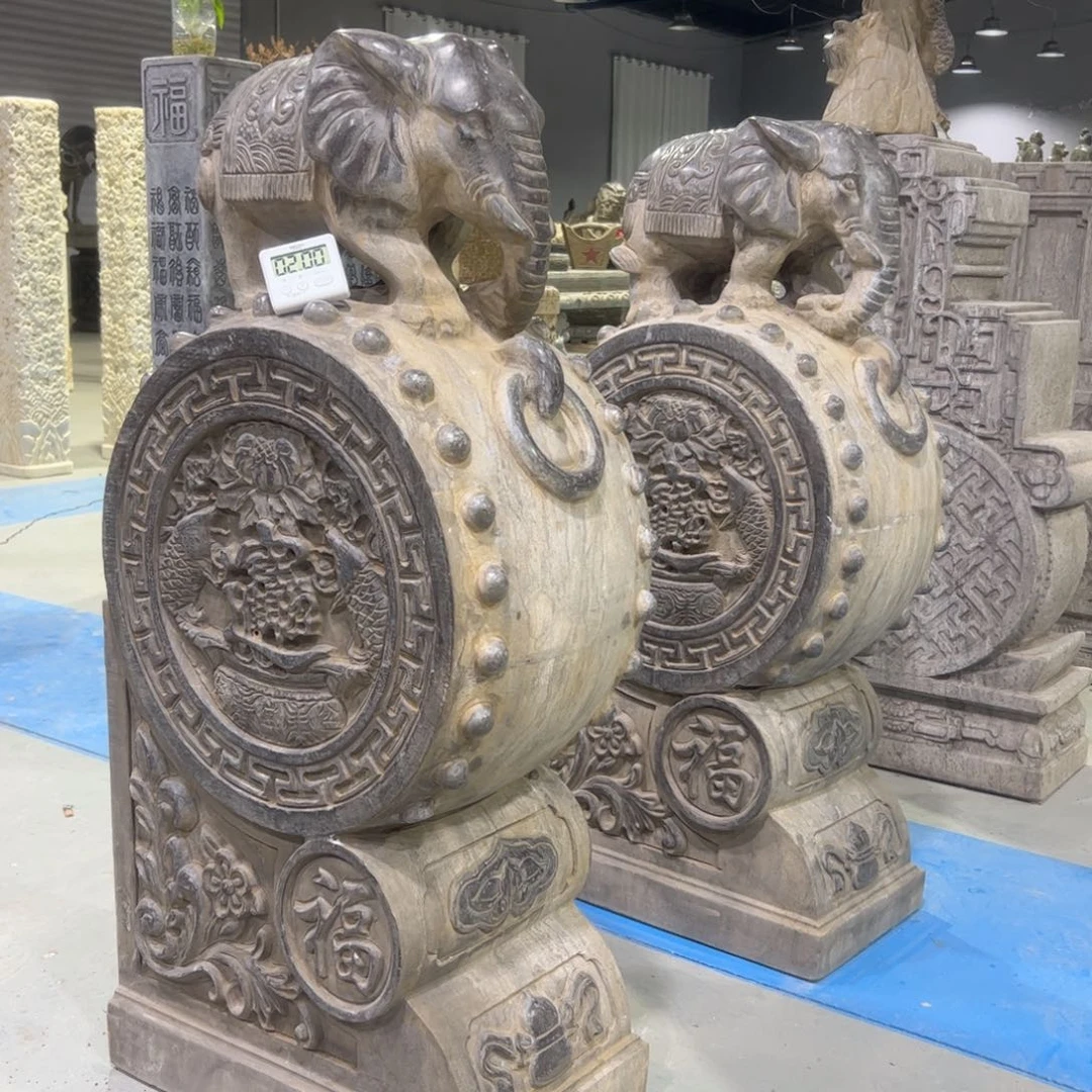 抱鼓石青石不包邮