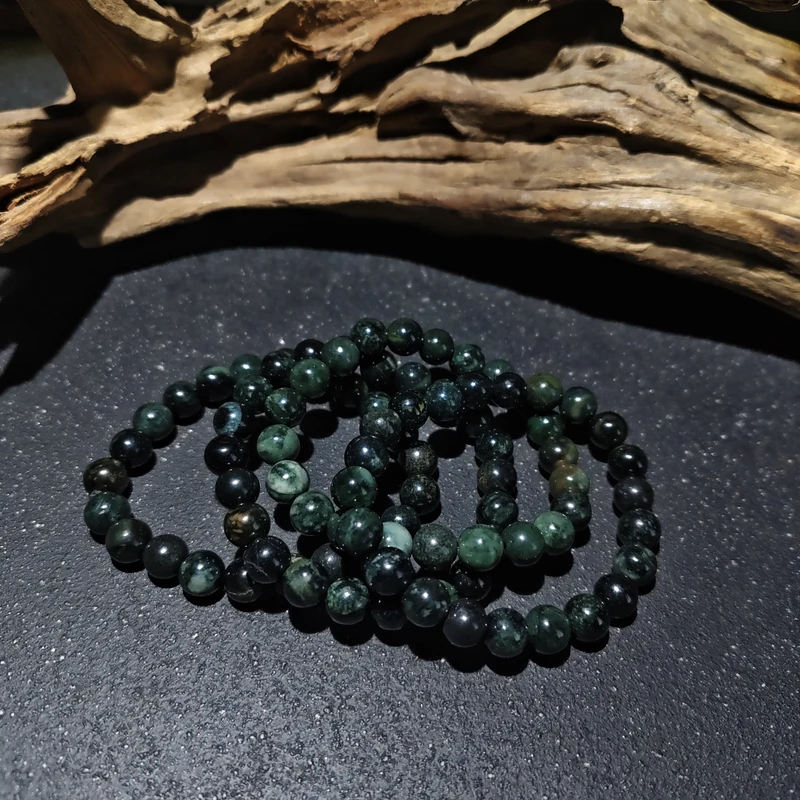 【黑胖珠宝】H1494 天然翡翠单圈手链多样性发其一