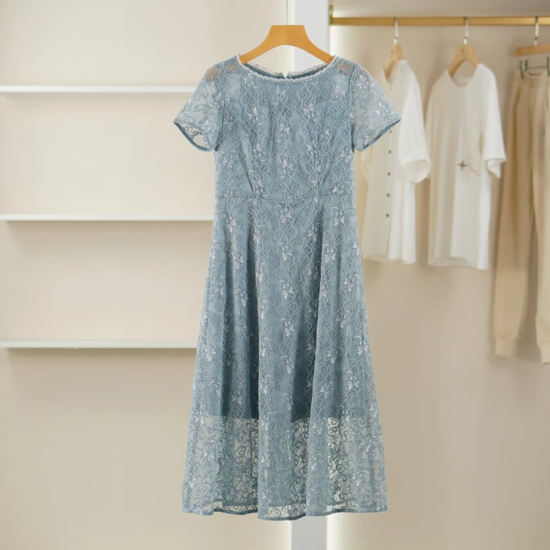 麦迪尚品【珂L】5042301 气质优雅夏季连衣裙品牌撤柜女装