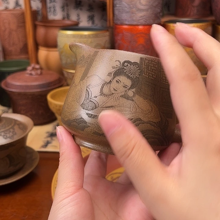 茶杯紫砂宜兴紫砂茶具正品
