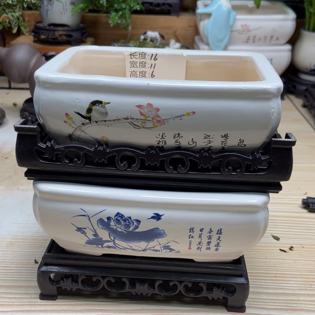瓷片陶瓷花盆陶瓷艺术