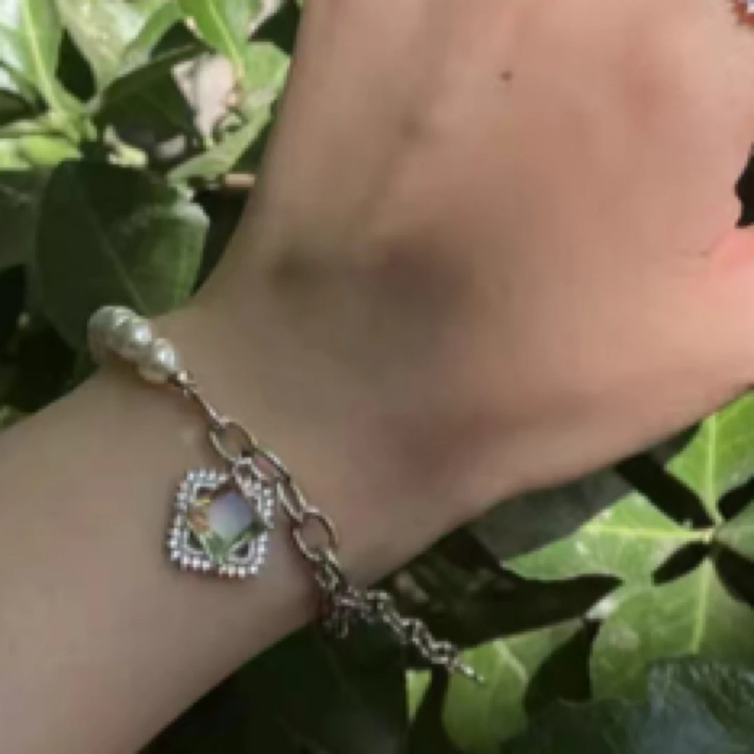 【猫本家】O家双色方钻珍珠手链