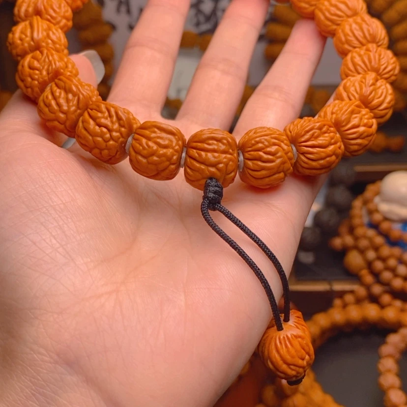 【闪购商品】桃核手串龙文桃核