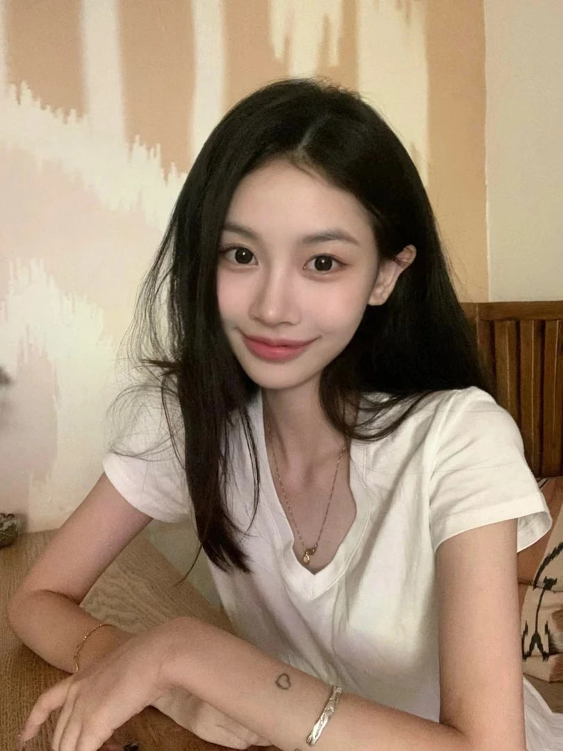 【可扫码验证】骑马打球刺绣/经典V领T恤/基础百搭/修身显瘦必备