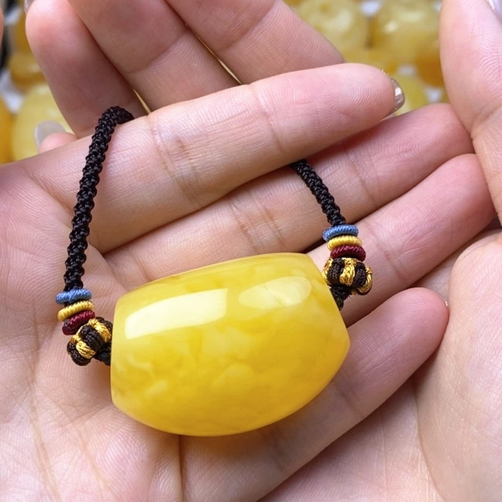 未镶嵌蜜蜡手链鲤*天然无优化琥珀蜜蜡