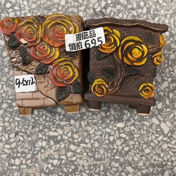粗陶材质多肉花盆695
