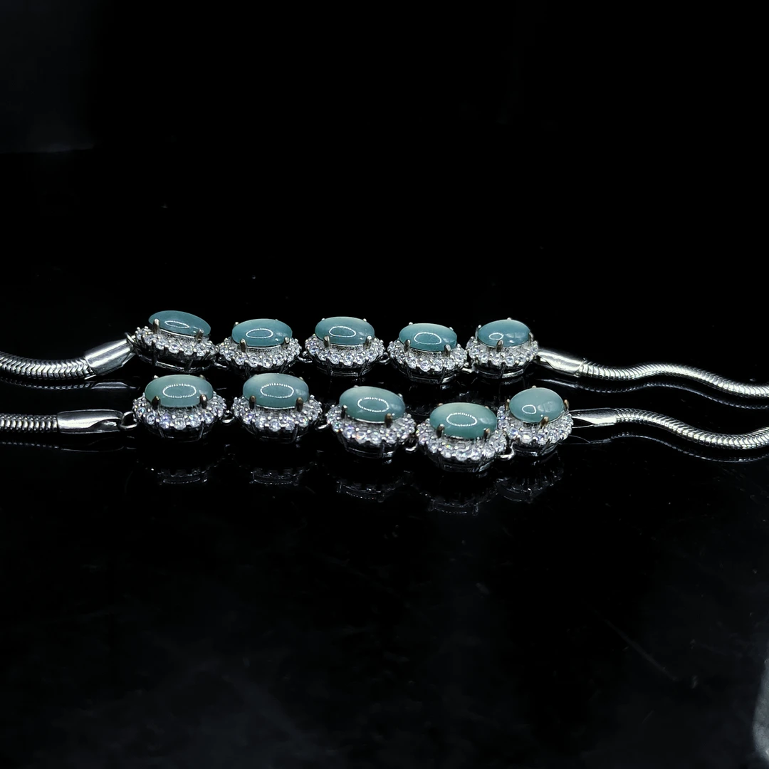 【李想精选】翡翠蛋面手链Y43【多样性发其一】