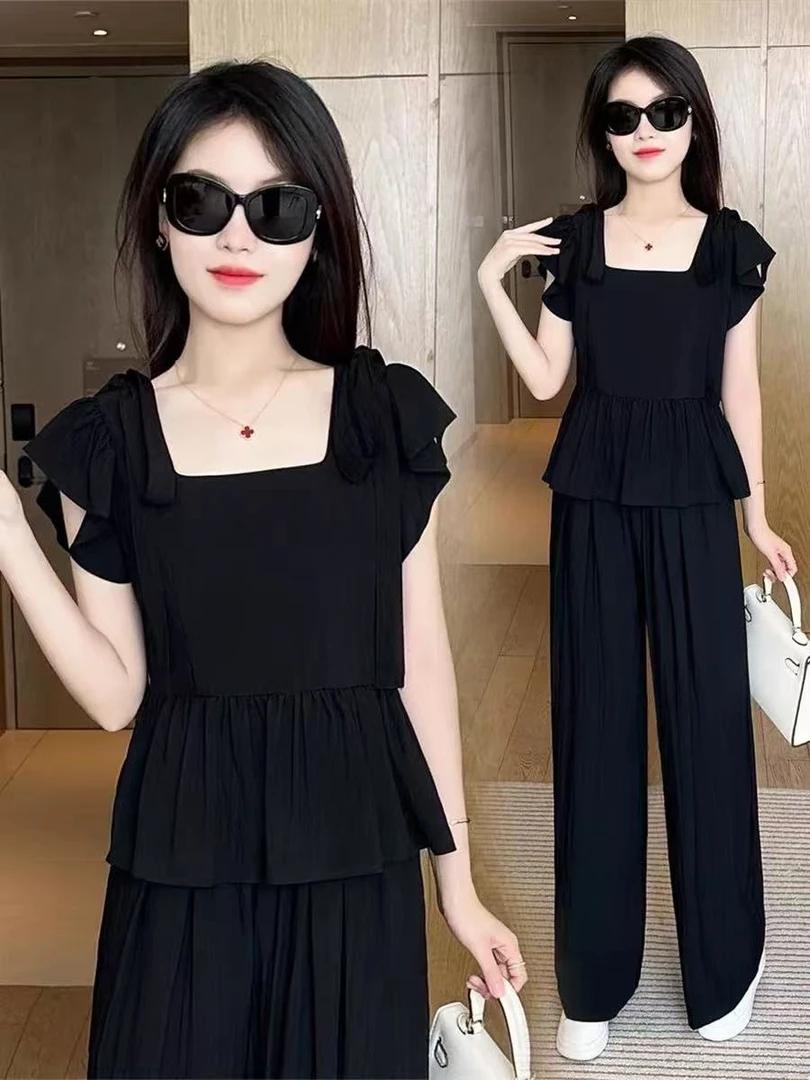 5102#夏季时尚新款设计感显瘦两件套【直播间为准】A1-2