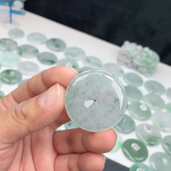 翡翠未镶嵌颈饰缅甸天然A货翡翠38.2-6.3