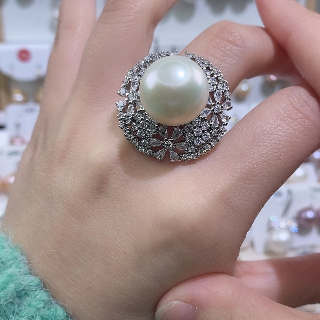 戒指未镶嵌淡水珍珠w15.5