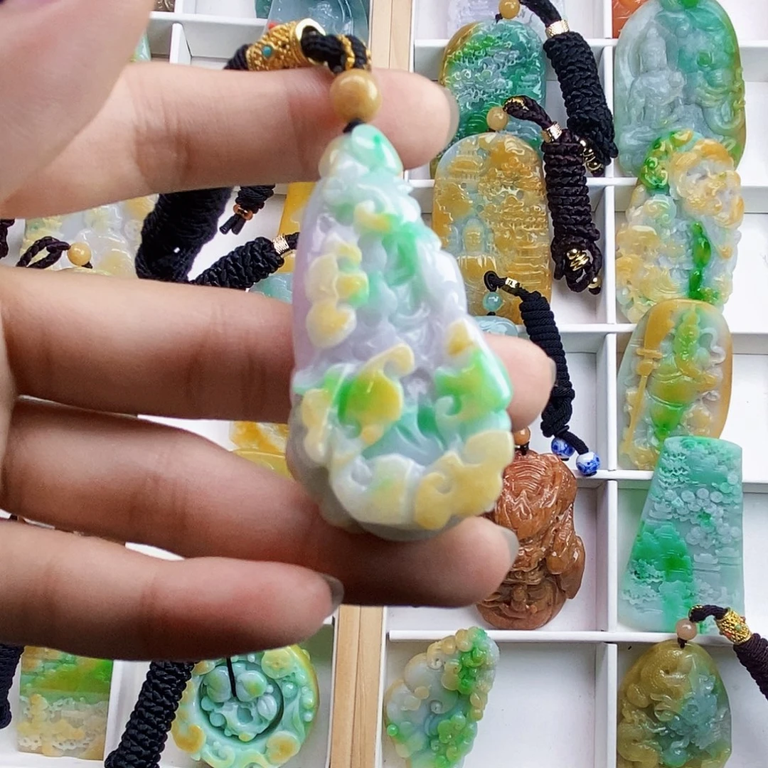 翡翠未镶嵌颈饰天然翡翠