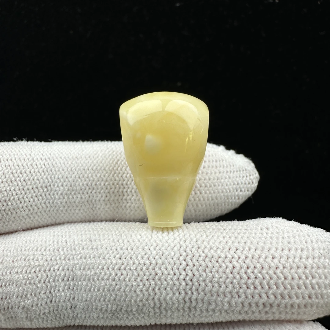 Y2159天然原矿蜜蜡三通16x24mm3.1克支持复检假一赔四