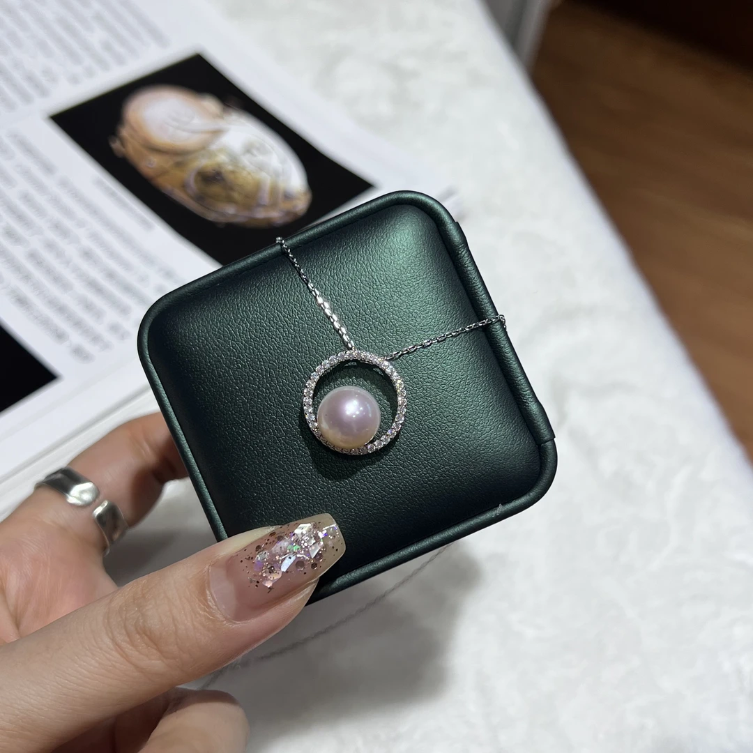 顾铭珠宝_淡水无核珍珠项链时尚气质款