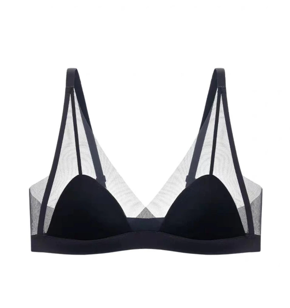 无钢圈内衣女上托美背bra调整型文胸不凸点2025新款轻薄