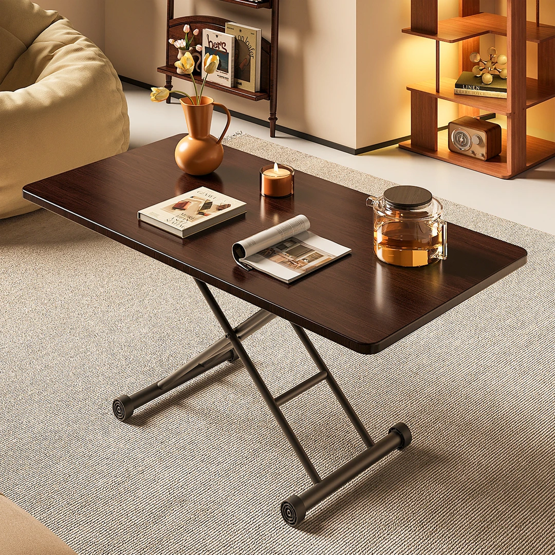 餐桌升降桌可伸缩储物餐桌可升降餐桌家用饭桌免安装可收纳饭桌子