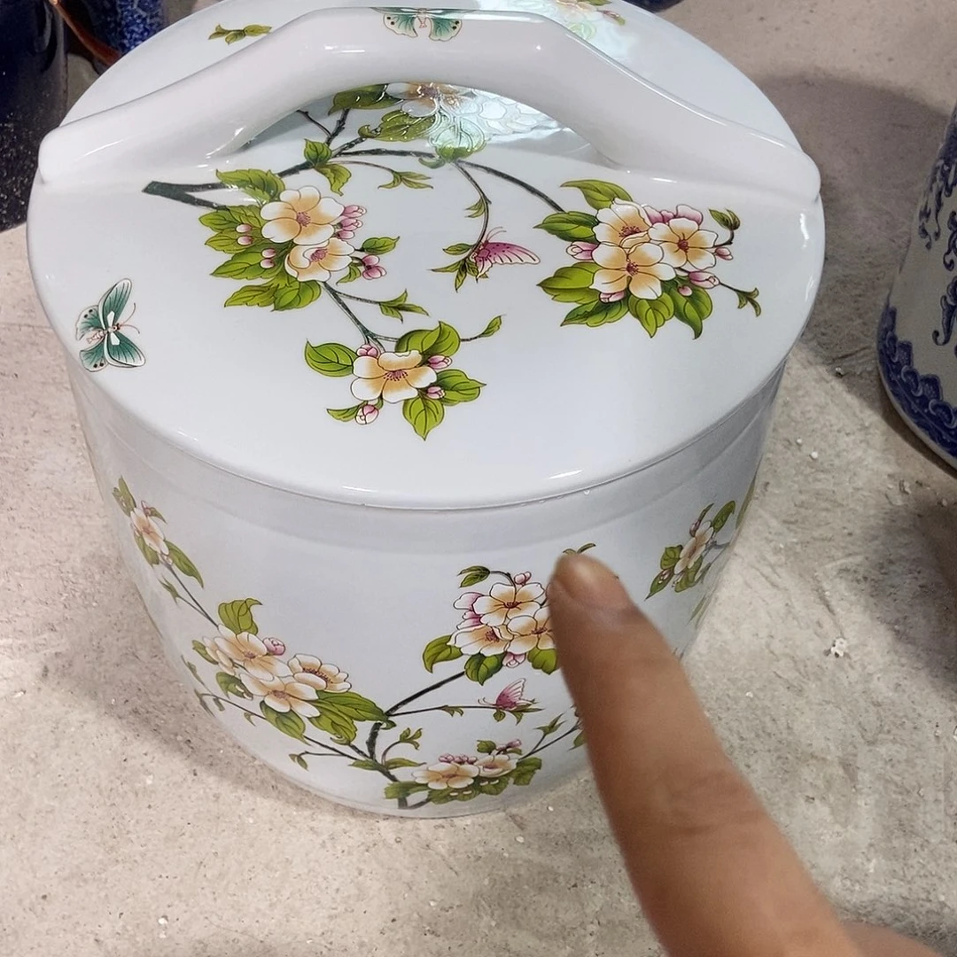 瓷片冇**勒景德镇陶瓷罐30斤