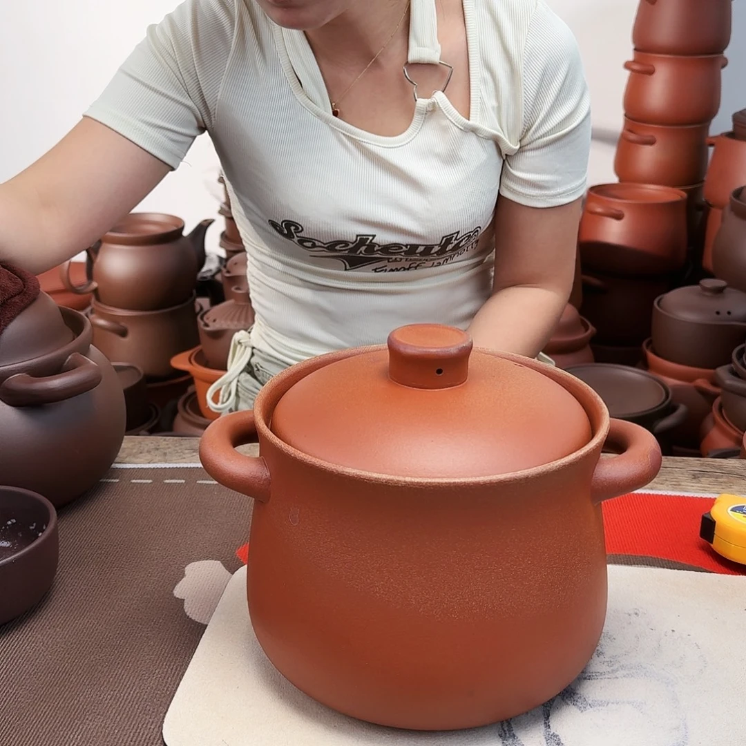 紫砂砂锅4升微瑕的