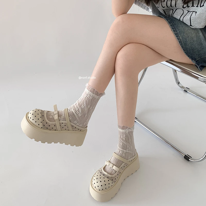 网红爆款防滑包头厚底拖鞋女夏外穿2025新款配裙子增高法式凉拖鞋