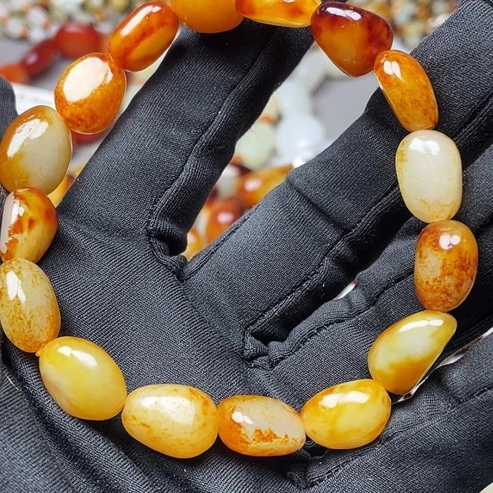 和田玉未镶嵌手链