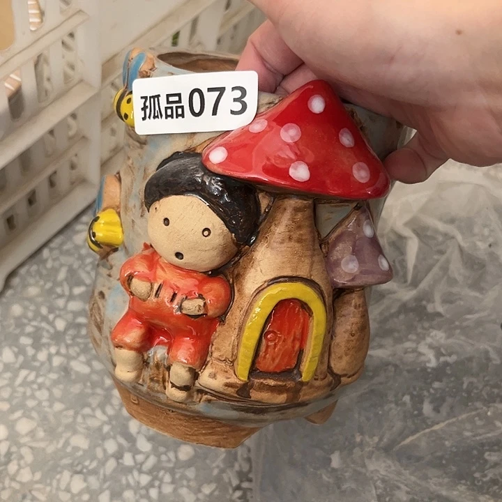 紫砂花盆粗陶材质多肉花盆073
