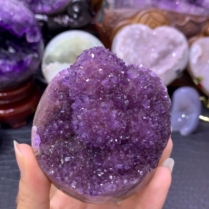 紫晶珠宝半成品未镶嵌