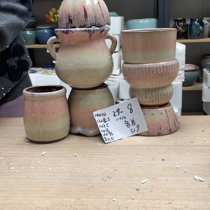 紫砂花盆多肉花盆微瑕8