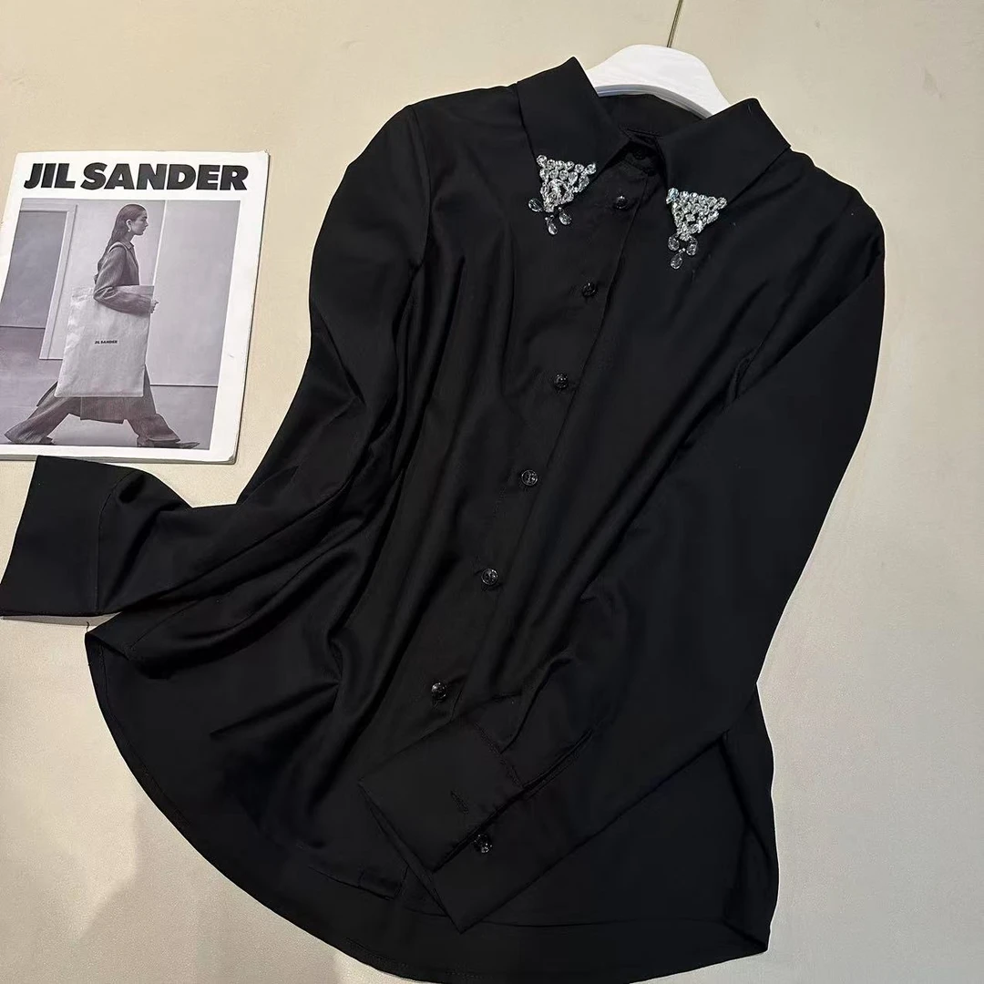 《姚家优麦汇》Y5160早春款衬衫设计感时尚百搭长袖显瘦上衣款女