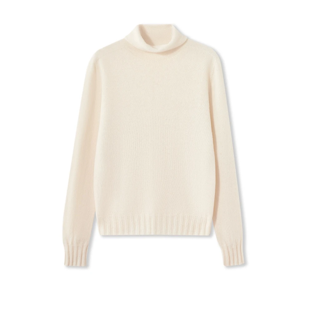 秋冬高领无缝一体百搭气质罗纹羊毛针织套头上衣打底衫女ZB25Q013