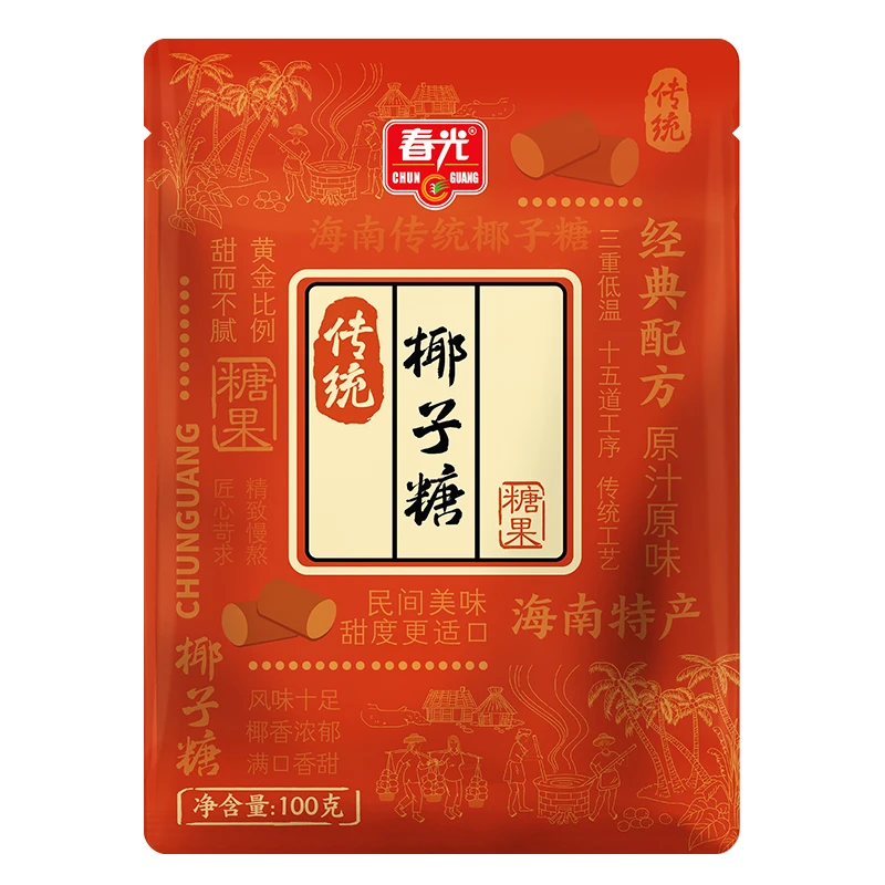 春光 传统椰子糖100g/件 海南传统椰子糖