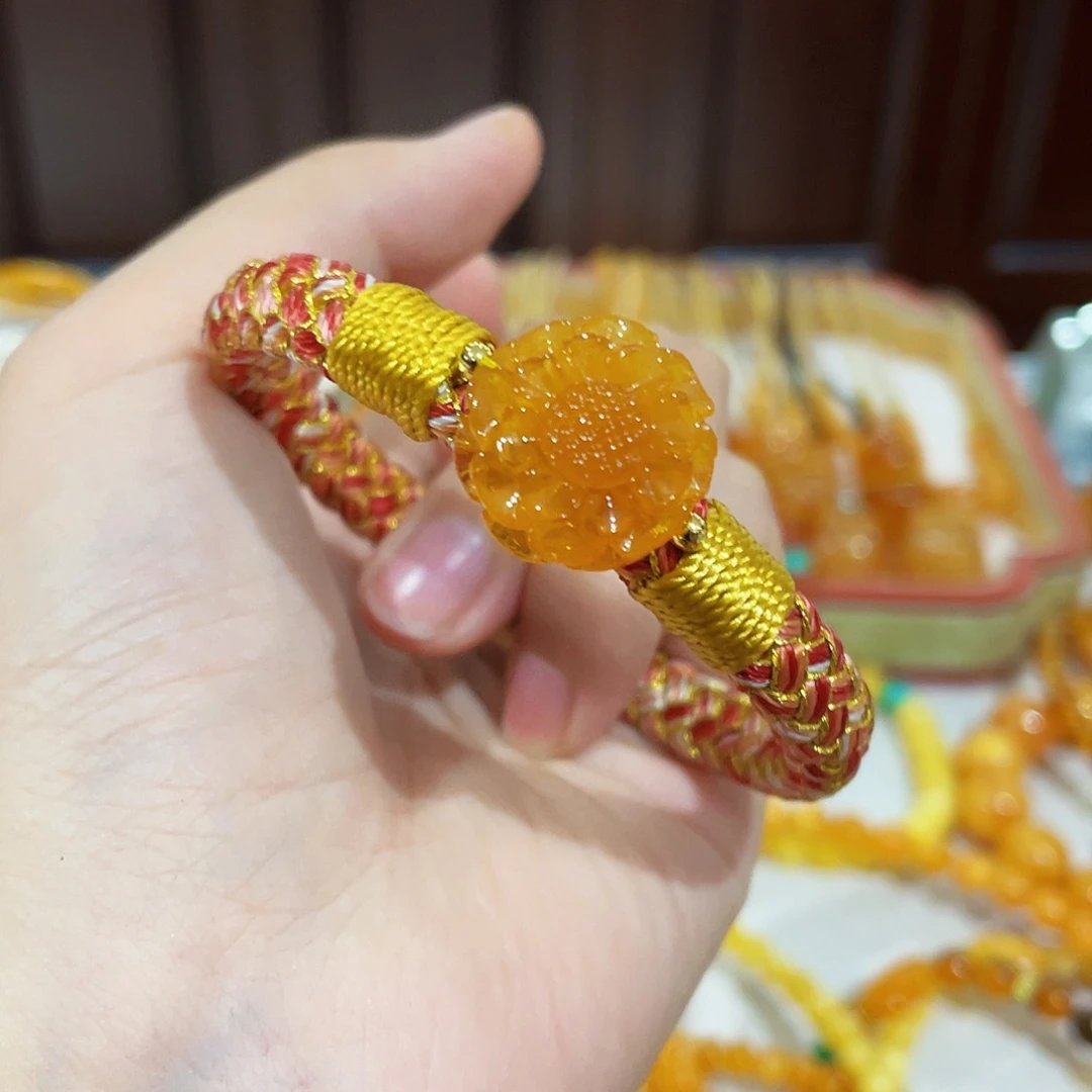 未镶嵌蜜蜡手链手串