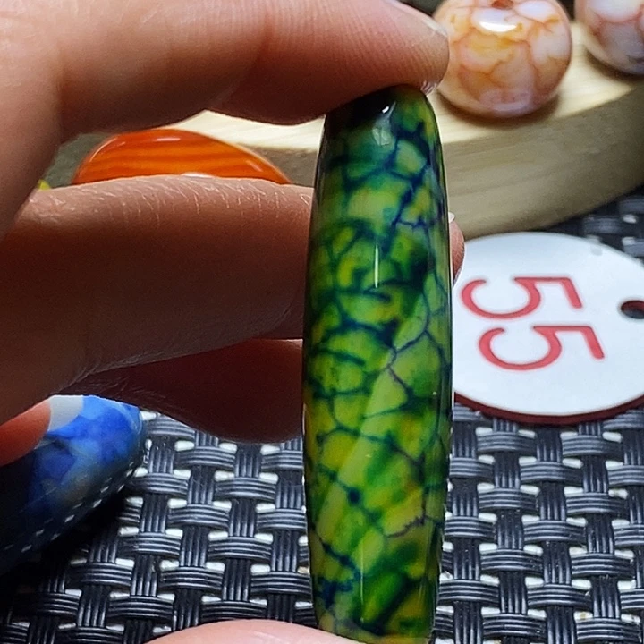 百***草玛瑙/玉髓未镶嵌颈饰