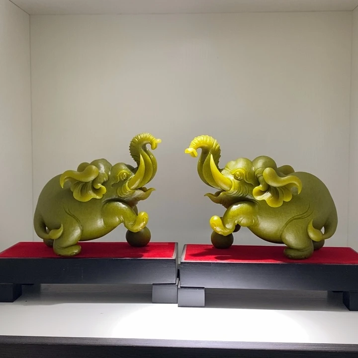 未镶嵌蛇纹石玉（覆膜）珠宝奇石