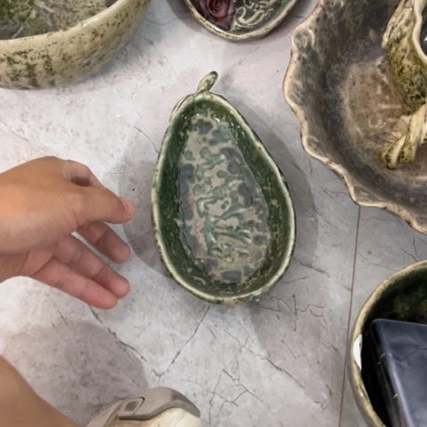 碗手工手捏咖啡杯碗盘