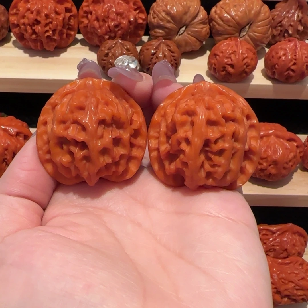 文玩核桃吊坠玉化苹果园39精品2501