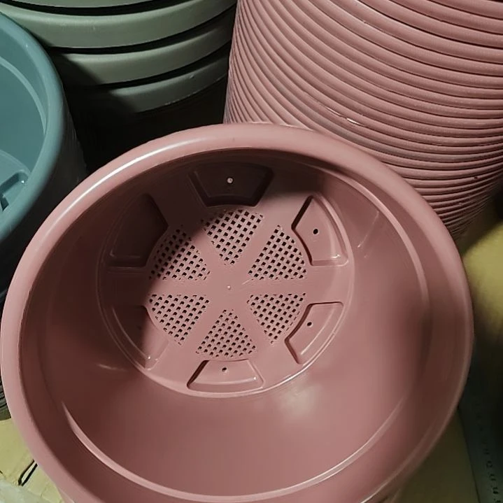 22 口径 紫红色矮胖盆 8 个正品