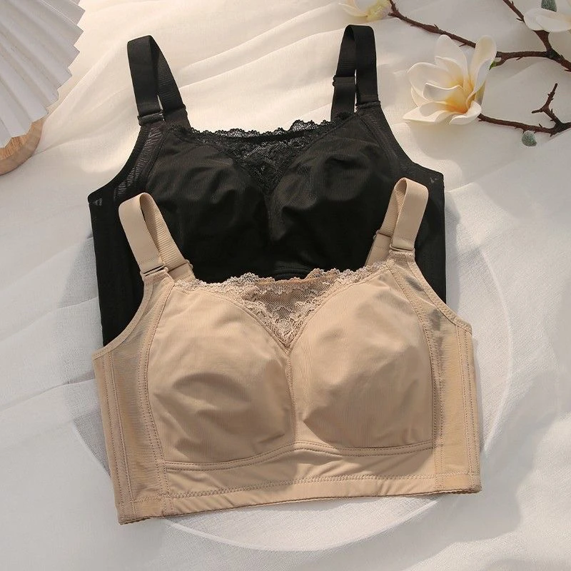 无痕大胸调整型女士内衣薄款全罩杯大胸显小显上托防下垂文胸女