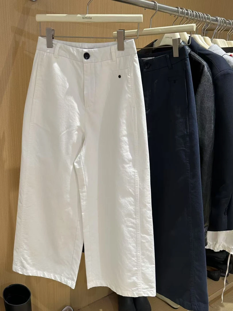 （DDY）春夏韩系简约设计显瘦阔腿宽松休闲裤