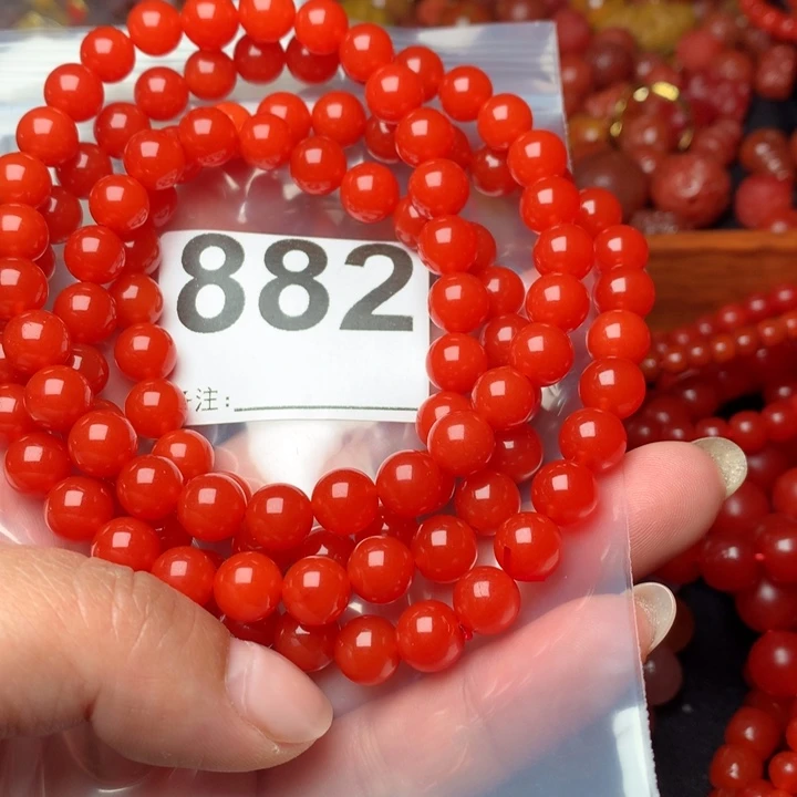 南红玛瑙手链未镶嵌超****姐