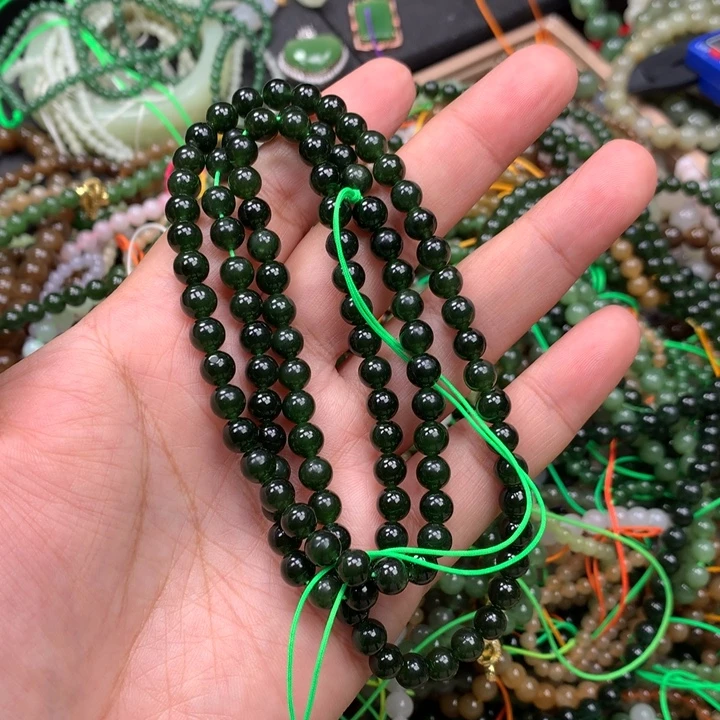 和田玉未镶嵌手链58