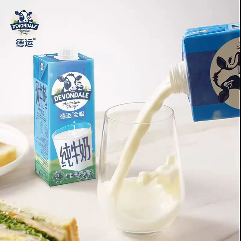 1L*2瓶-进口德运全脂纯牛奶高钙健康营养牛奶【到25年11月14日】