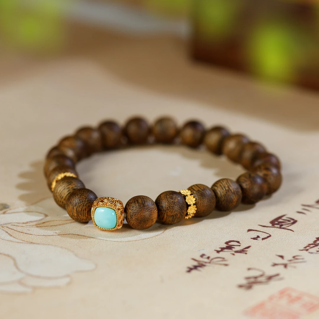 非金属木质婚庆饰品 沉沉单圈9mm