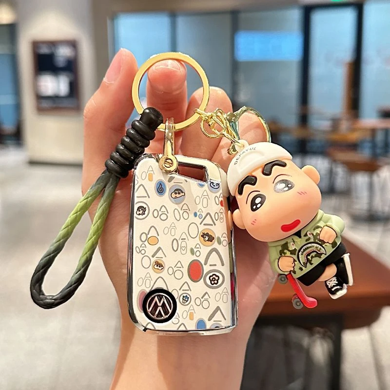 大众钥匙套速腾迈腾宝来polo凌渡探岳帕萨特CC探歌朗逸途岳途观扣