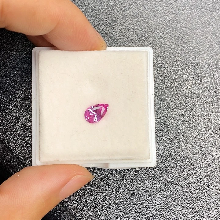 蓝宝石裸石无烧帕帕拉恰1.27克拉