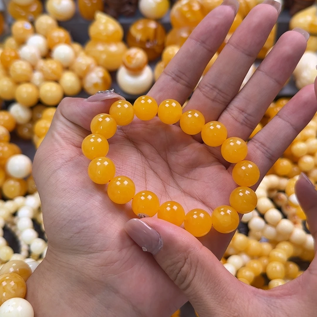 蜜蜡未镶嵌珠宝奇石同料13mm