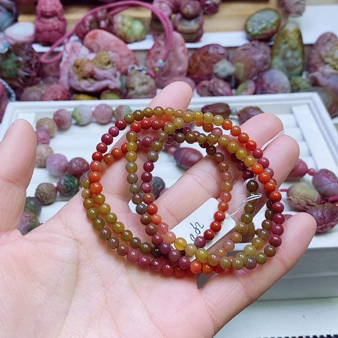 玛瑙/玉髓盐源玛瑙手链未镶嵌