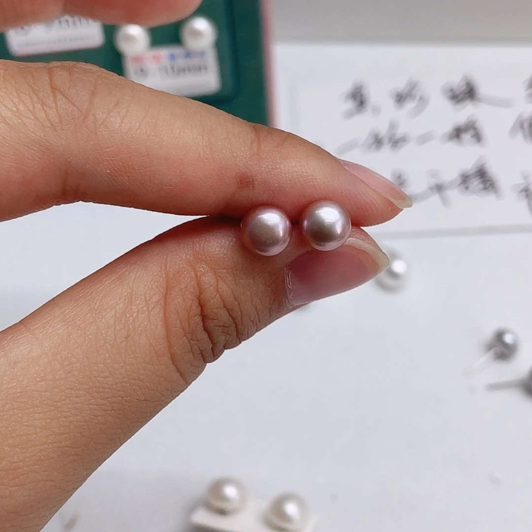 银S925镶嵌淡水珍珠耳饰用****9