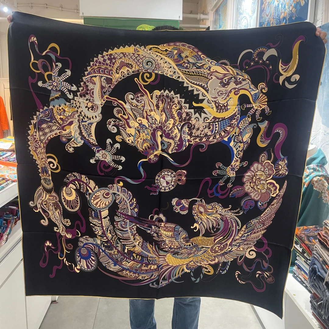 丝巾<龙凤呈祥> 110*110