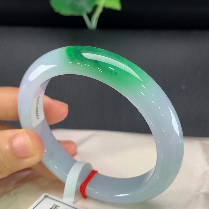未镶嵌手镯翡翠正圈55