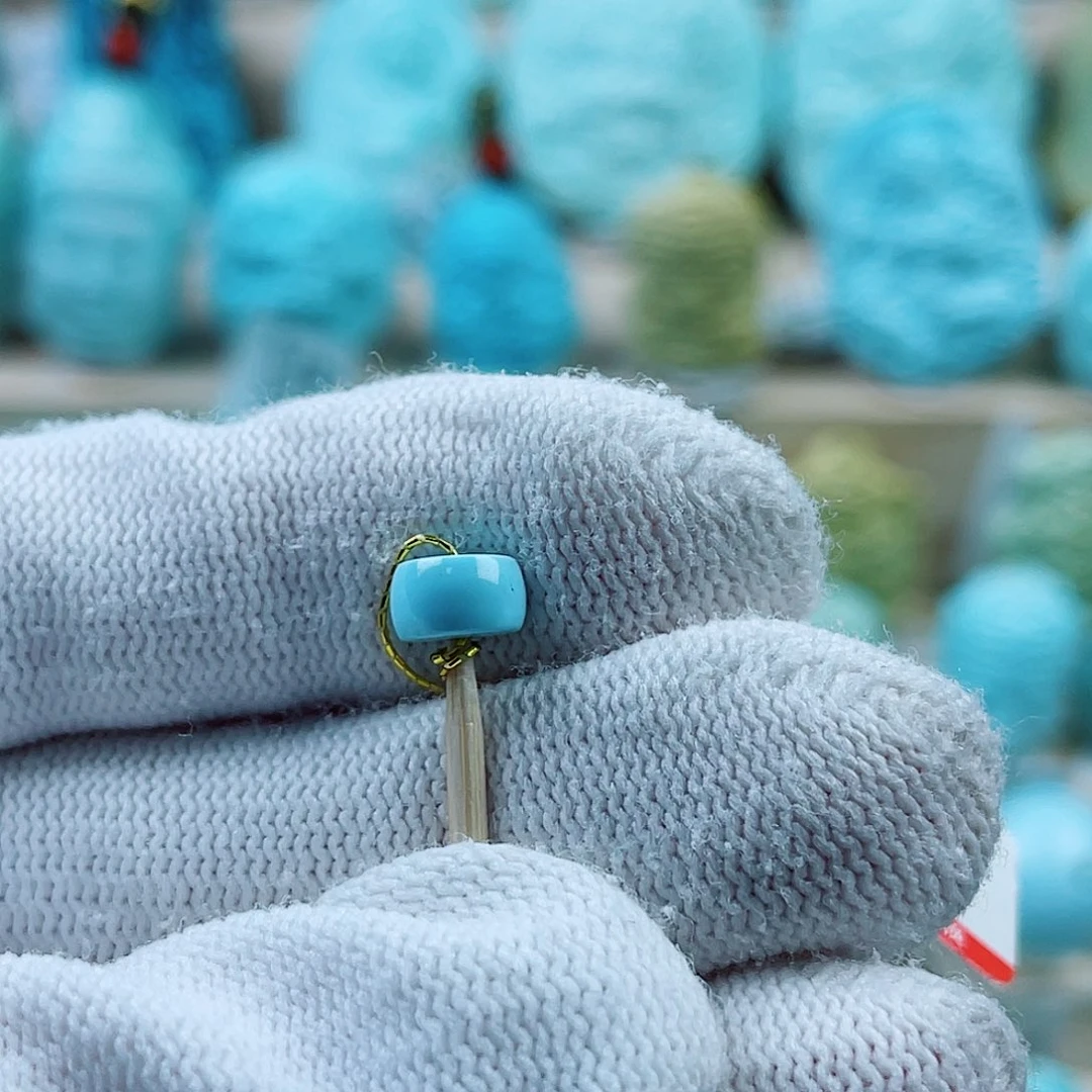 绿松石合金颈饰直切