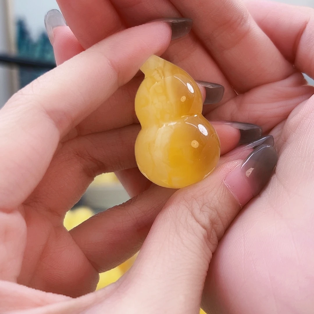 未镶嵌琥珀裸石蜜蜡葫芦